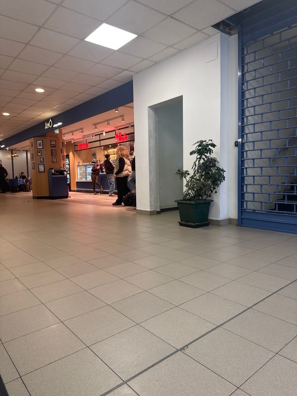 Commercial building interior documented in Sofia, Bulgaria