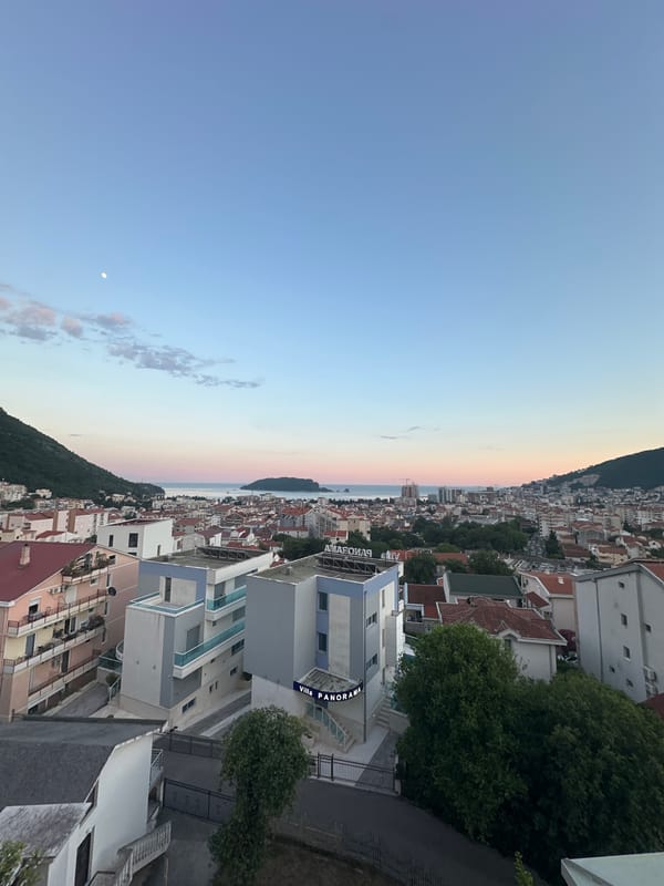 Tourist documents Budva scenes, jewelry details, and local wildlife