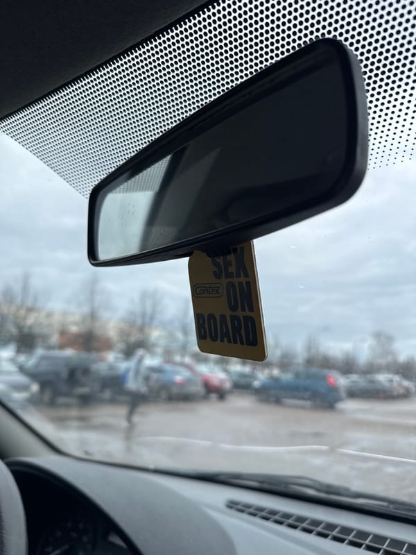 Driver's view captured from inside car in Chaikovsky, Russia