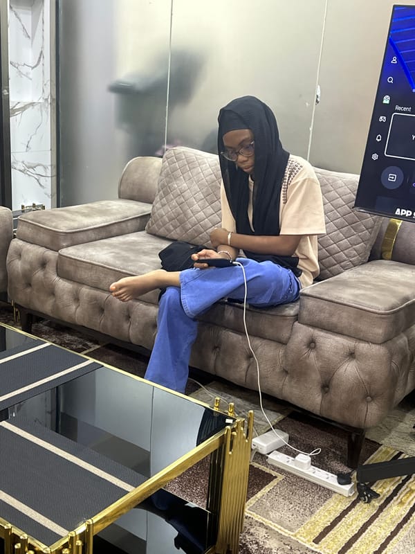 Afternoon at a beauty salon and supply shop in Abuja
