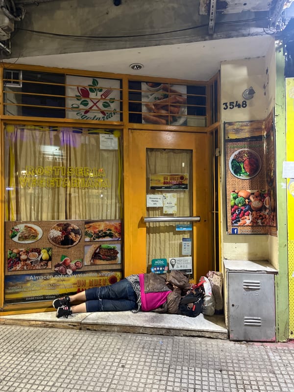 Late night street scenes captured across Buenos Aires