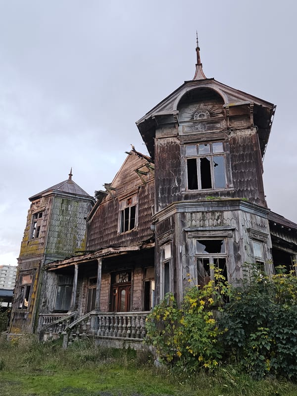 Urban decay and street art documented in Osorno, Chile