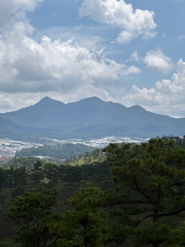 Dawn landscape documentation captured across Lạc Dương's mountainous terrain