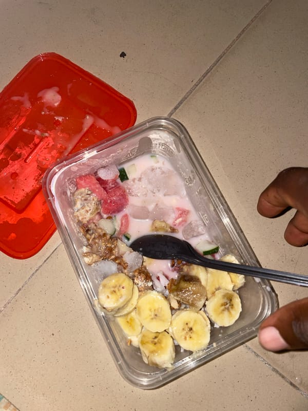 Evening snapshots captured in Jalingo, Nigeria show food, driving
