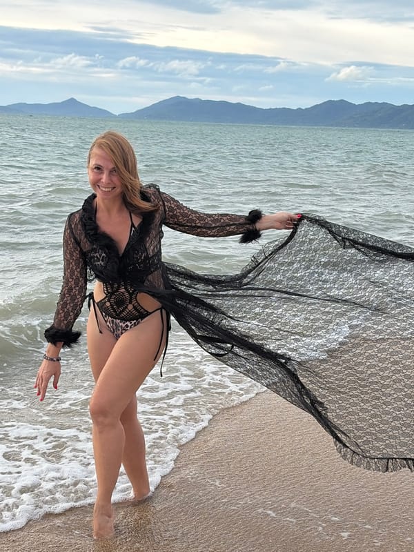 Beachside moment on the shores of Ko Samui