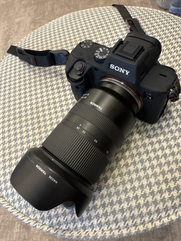 Photography equipment and hashtag imagery captured in Budapest
