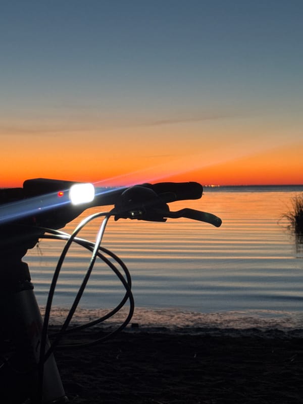 Gulf of Finland sunset from the Peterhof shoreline