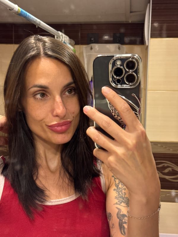 Woman photographed in casual moments at Pleven residence