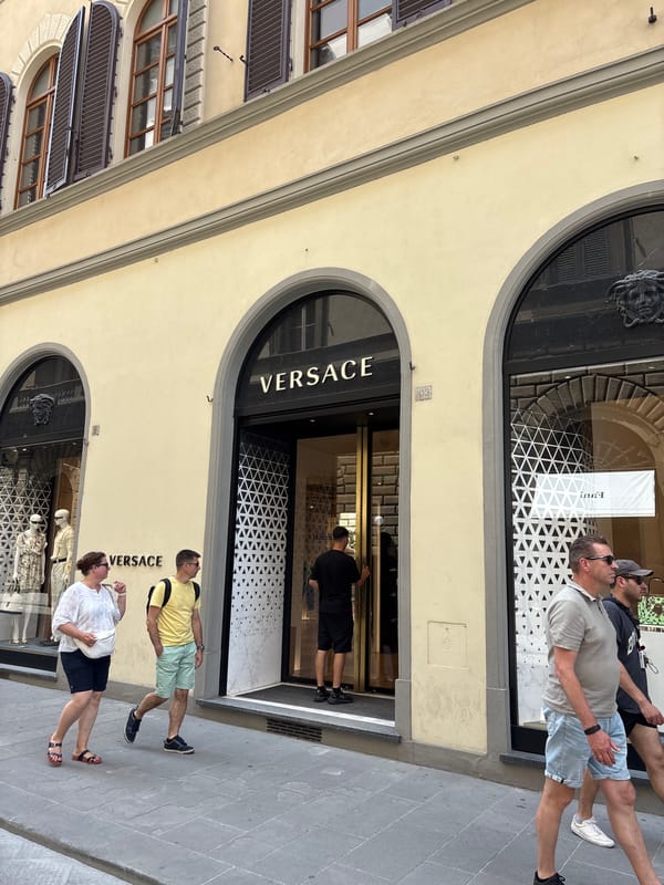 Daily life scenes documented across Florence city center