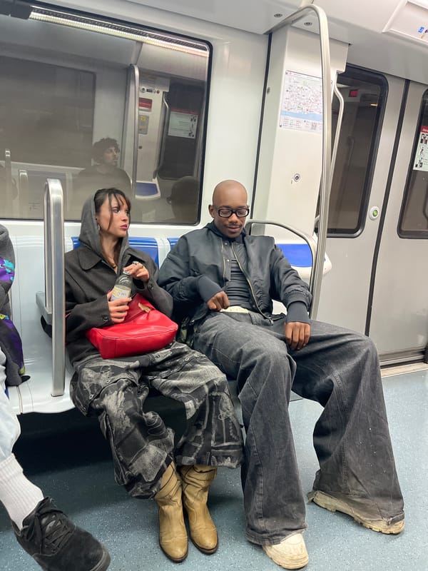 Evening commuters ride Barcelona L5 metro line