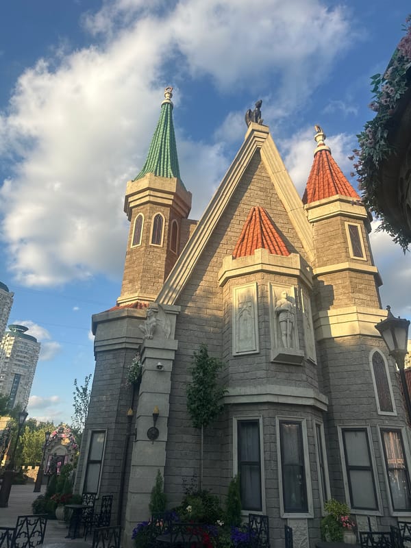 Moscow's whimsical castle-style building up close