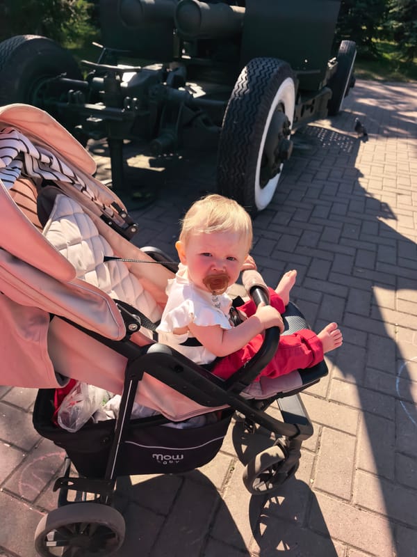 Families visit military memorial park in Sterlitamak, Russia