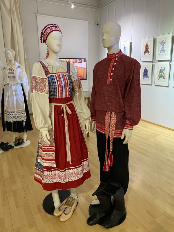 Traditional Karelian folk costumes on display in Petrozavodsk museum