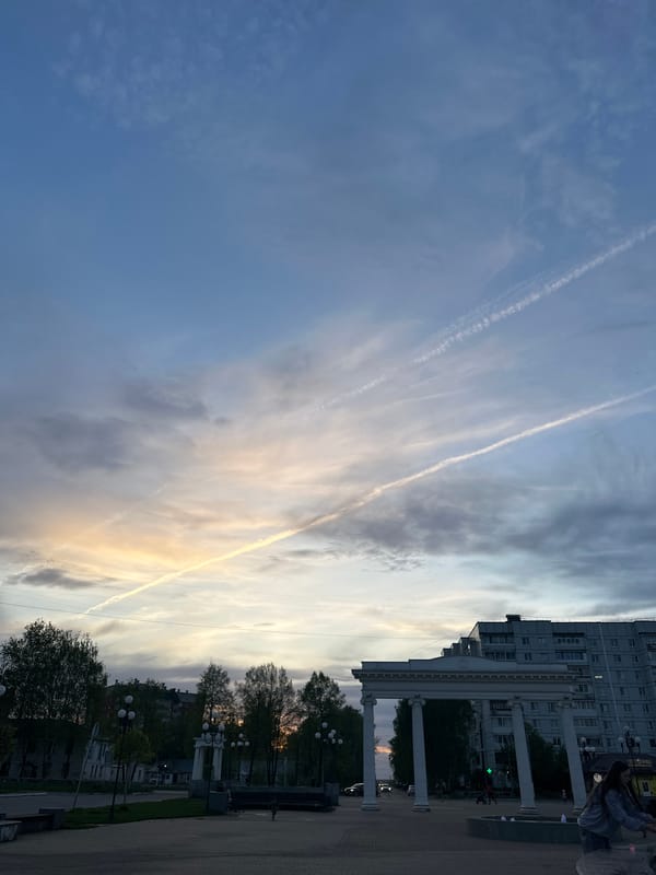 Evening snapshots of daily life in Chaikovsky, Russia