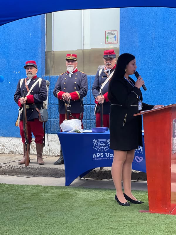 Traditional folk dancing and military reenactment event held in Arica