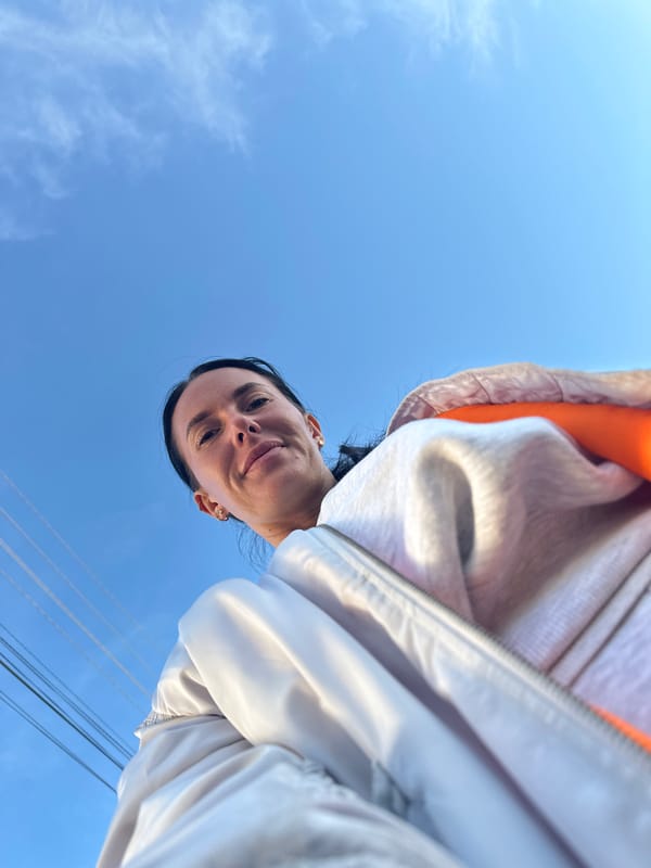 Woman photographed in outdoor portrait session in Ольховка, Russia