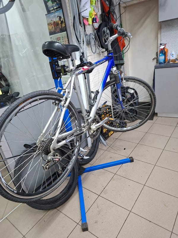 Bicycle shop activity documented in Gabrovo, Bulgaria