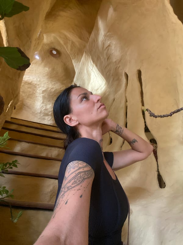 Hanging out at a quirky cave-style café in Mũi Né
