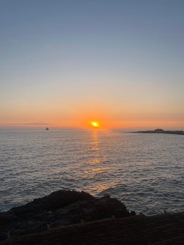 Sunset documented from multiple viewpoints in Arica, Chile