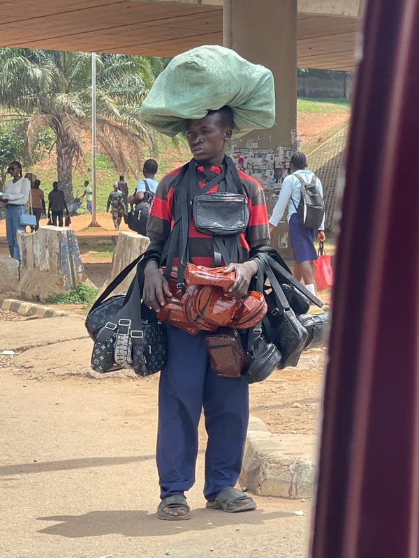 Everyday street life captured across Abuja during lunch hour