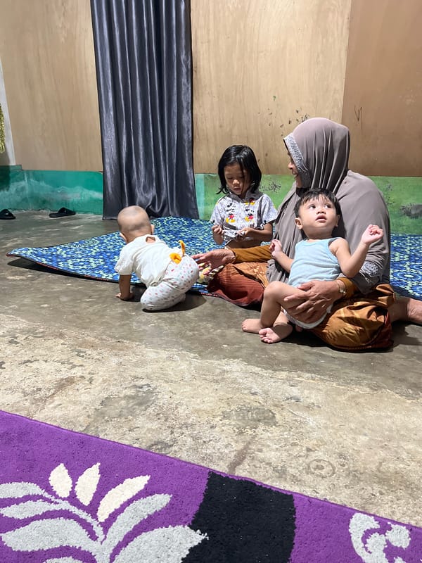 Family home and evening gathering in Lhokseumawe, Indonesia