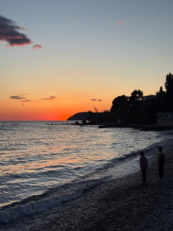 Sunset documented across Bar, Montenegro coastal areas May 1