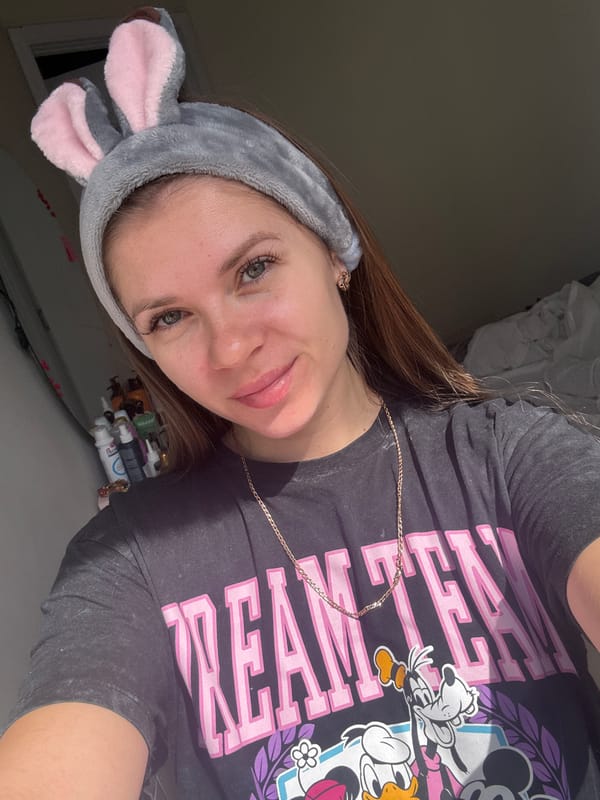 Woman takes elevator selfies in Batumi, Georgia