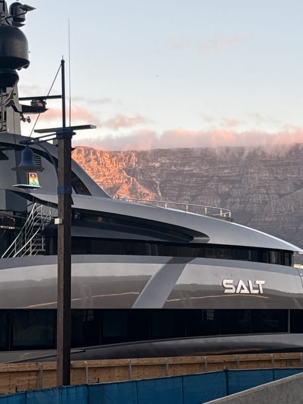 Cape Town witnesses capture yacht mooring, shopping scene simultaneously