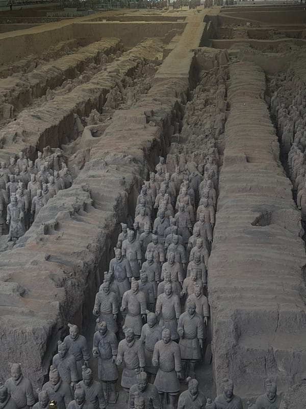 Inside the Terracotta Army pits, Lintong District