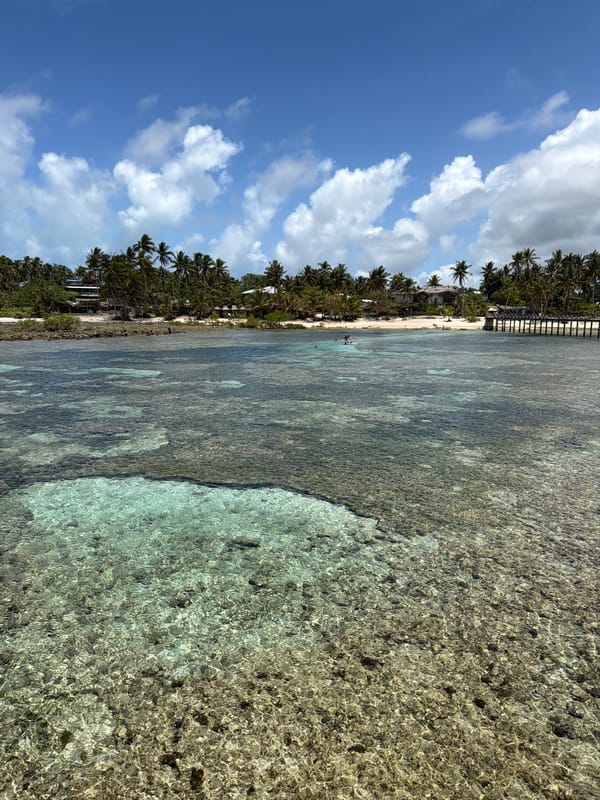 Tropical beach scene documented in General Luna, Philippines