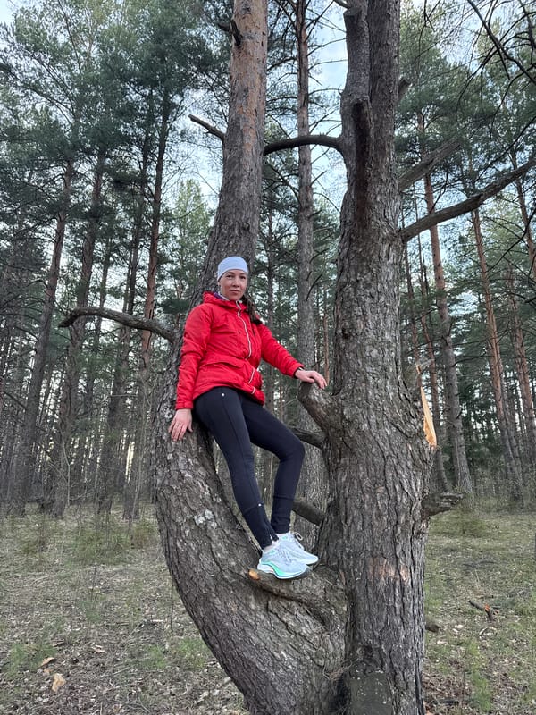 Women pose for forest photo session in Прикамский, Russia