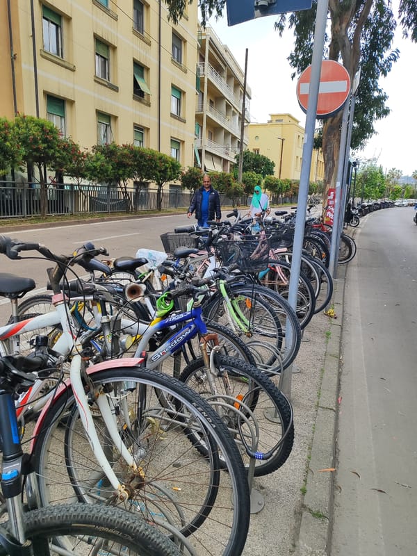 Daily street life documented in Sanremo, Italy