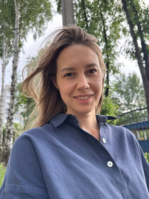 Woman photographed in multiple settings in Chaikovsky, Russia