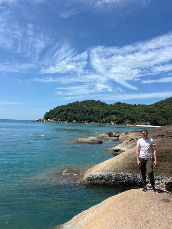 Morning scenes along Ko Samui's turquoise coastline