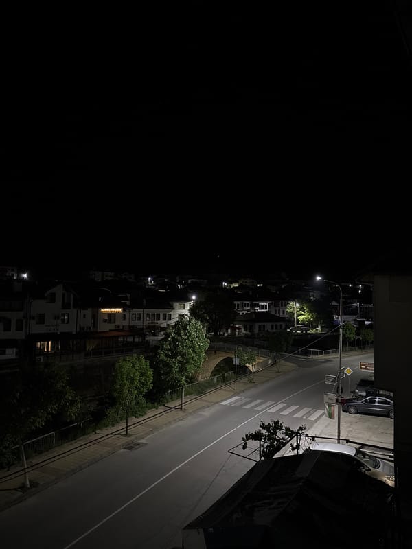 Young man documents evening with Honda Accord in Zlatograd