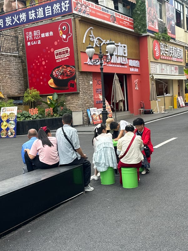 Morning street life documented in Chongqing High-tech Zone