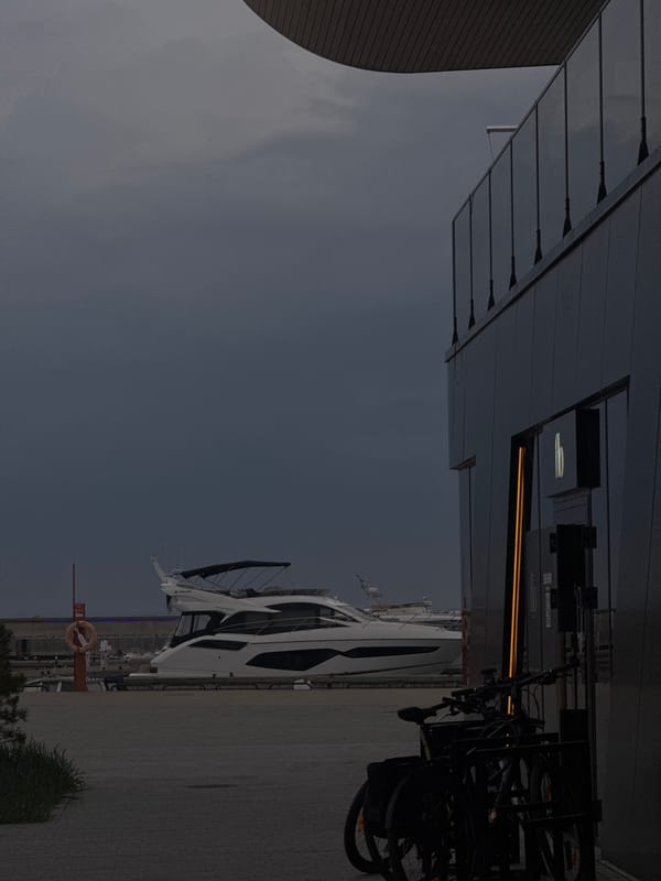 Overcast evening documented at Tallinn's Noblessner Marina development