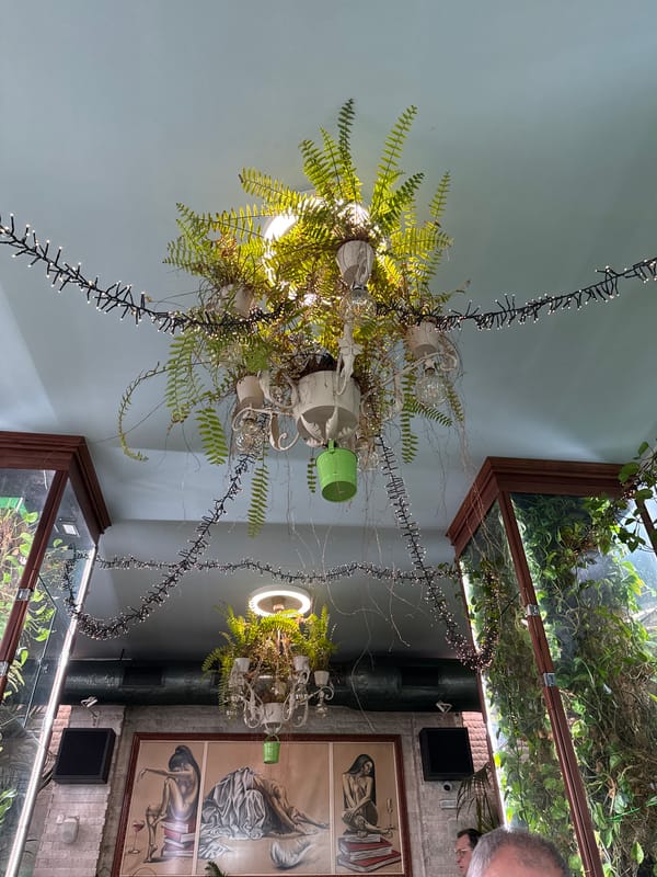 Teacup chandeliers spotted in Sofia interior design