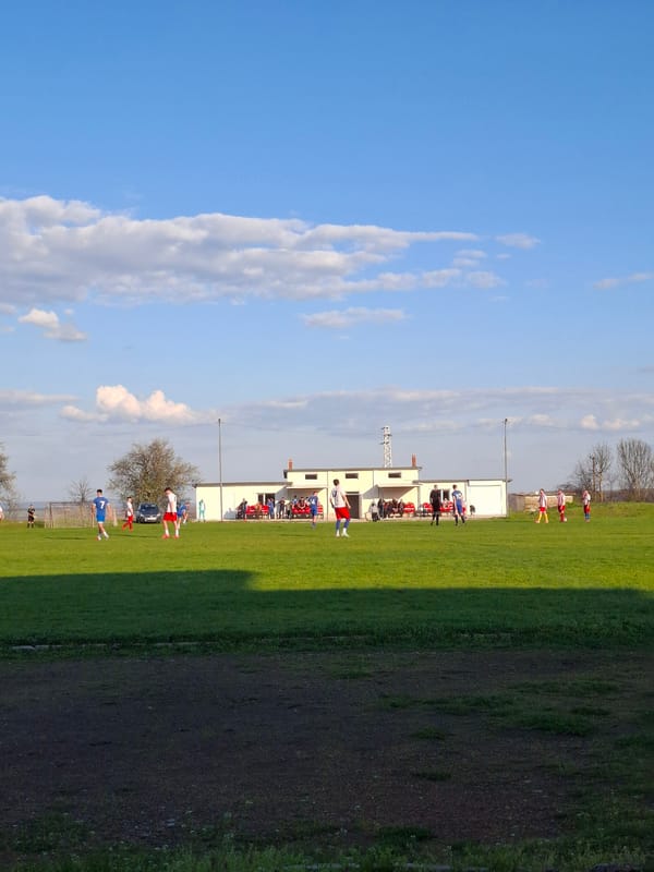 Soccer match draws spectators to Veliki Preslav field