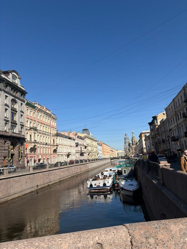 Saint Petersburg's historic architecture photographed during morning hours