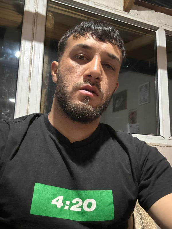 Man takes selfie wearing 4:20 shirt in Tsarevo