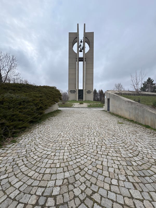 Visitors document Bells Monument and local scenes in Bulgaria