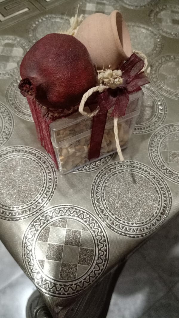 Decorative household items and food arrangements documented in Yerevan