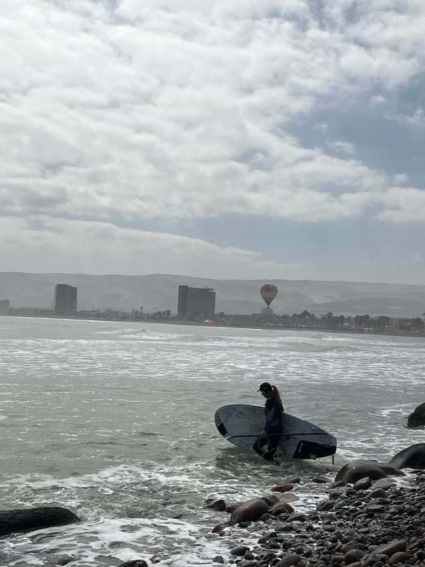 Water sports activity recorded at Arica beaches