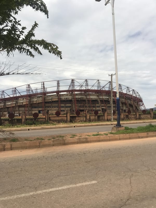 Stadium documented under overcast skies in Nigeria