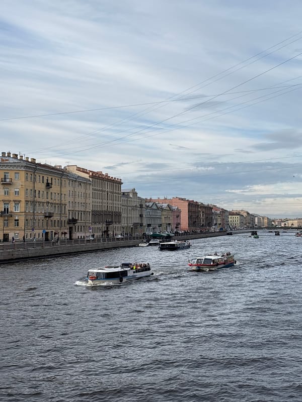 Afternoon scenes documented across Saint Petersburg under overcast skies