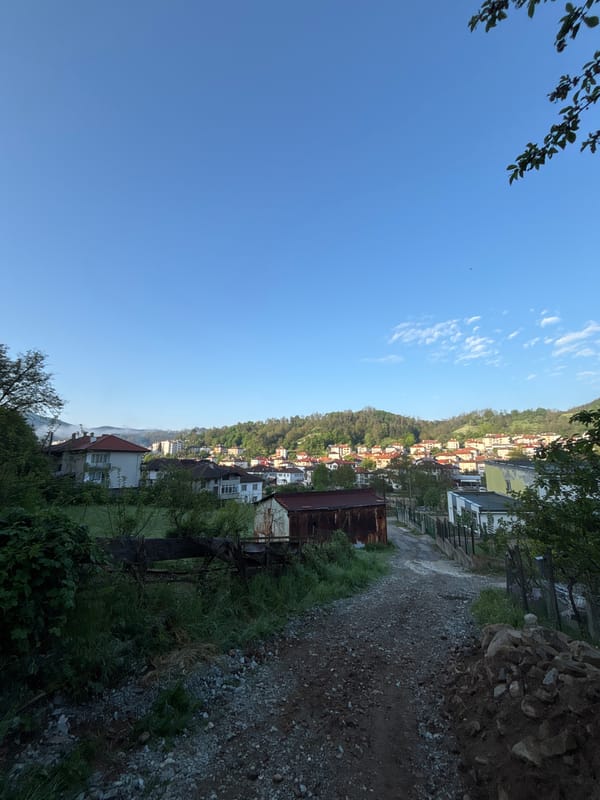 Morning drive through Zlatograd, Bulgaria captured from multiple perspectives