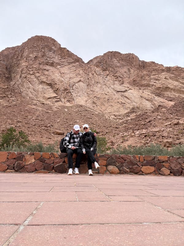 Tourists explore Saint Catherine mountain trails in Egypt