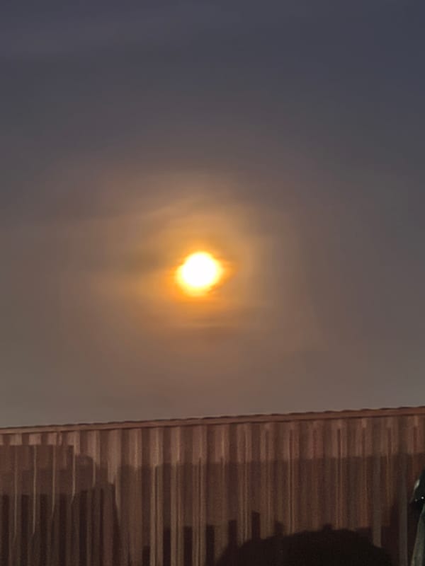 Nighttime truck stop activity recorded near Valencia, Spain