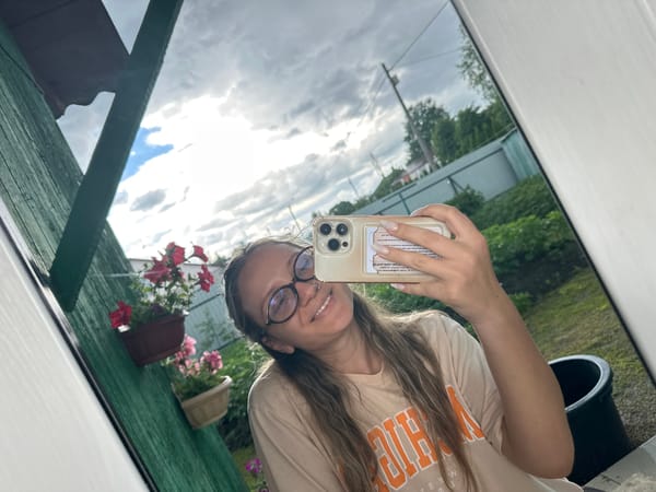 Rainy summer morning at home in Slantsy, Russia